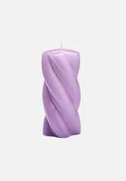 Long Twisted Candle Lilac