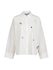 Nutenja blouse white embroidery