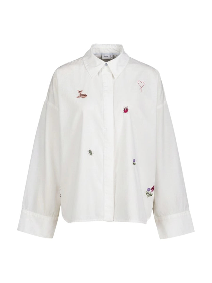 Nutenja blouse white embroidery