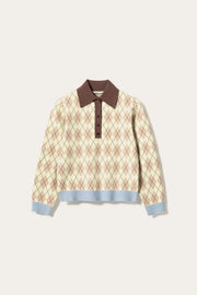 N-makayla knit diya yellow check