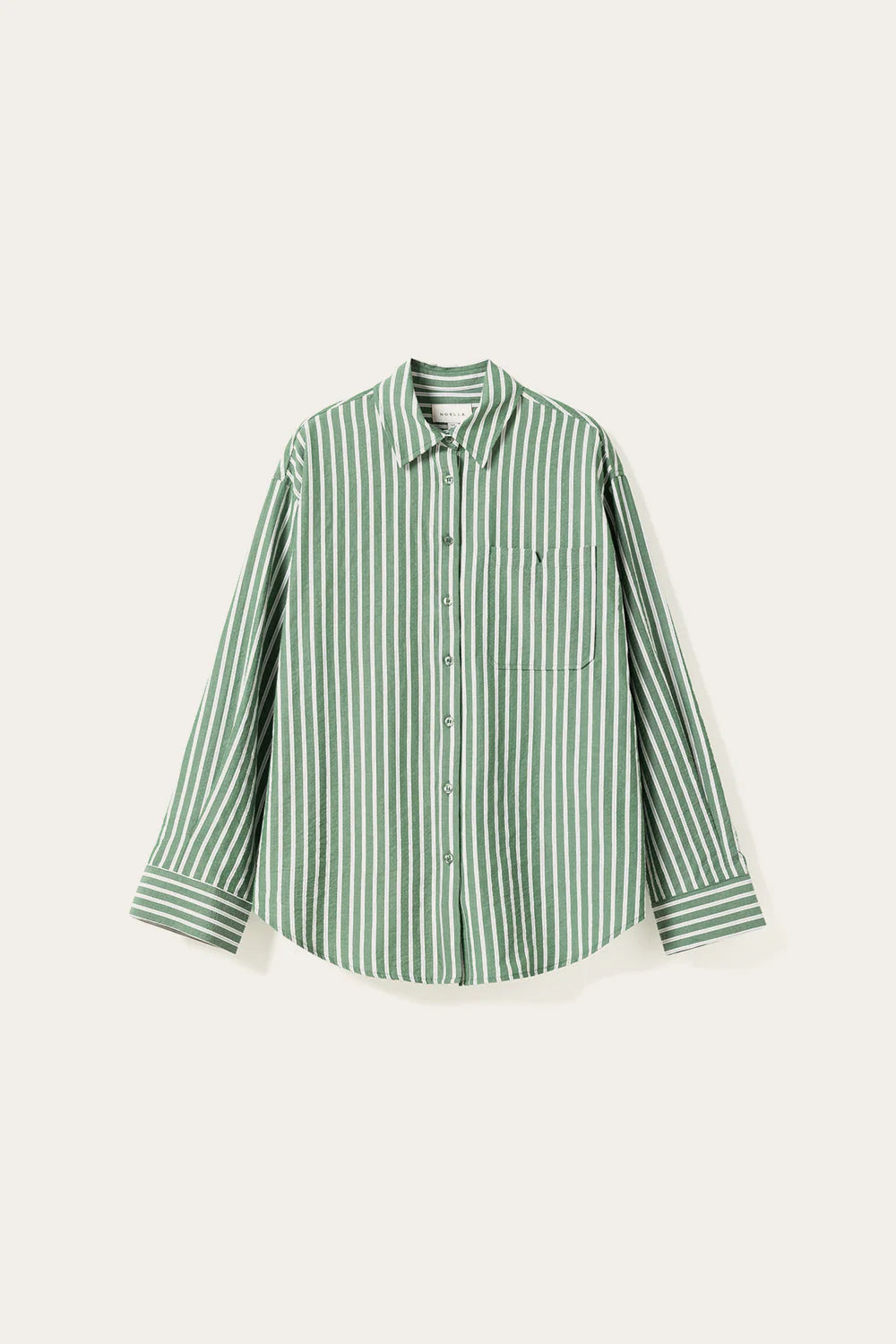 N-marlon shirt green stripes