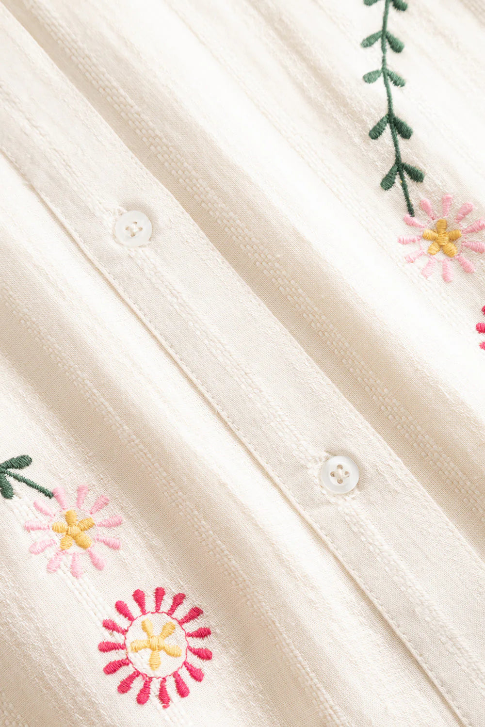N-kealy shirt flowers creme