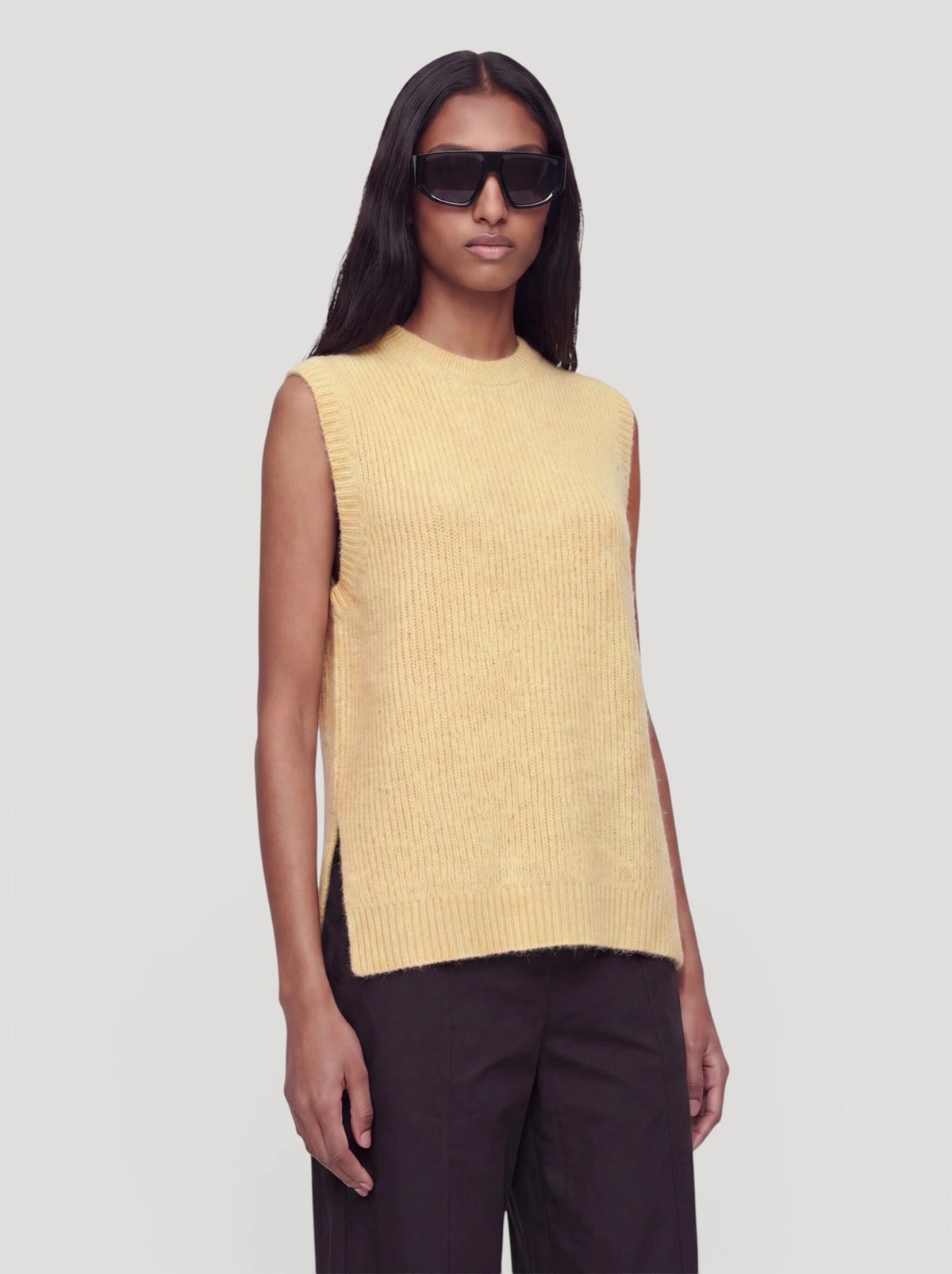 Thanya knit vest flan