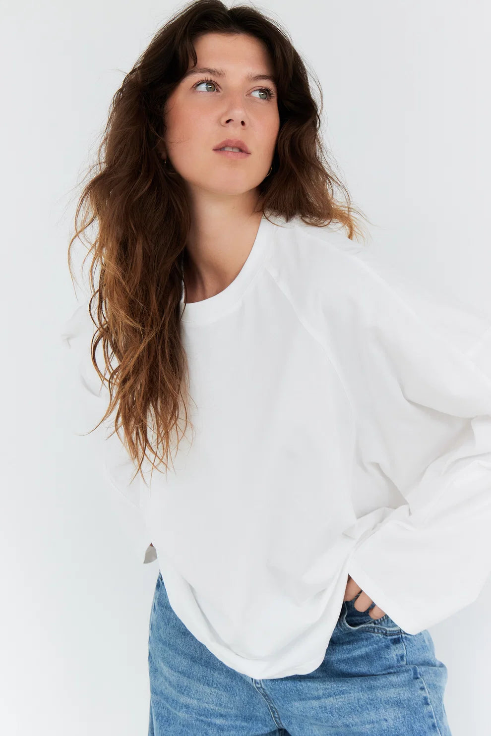 Cora t-shirt bright white