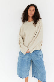 Cora t-shirt marine beige
