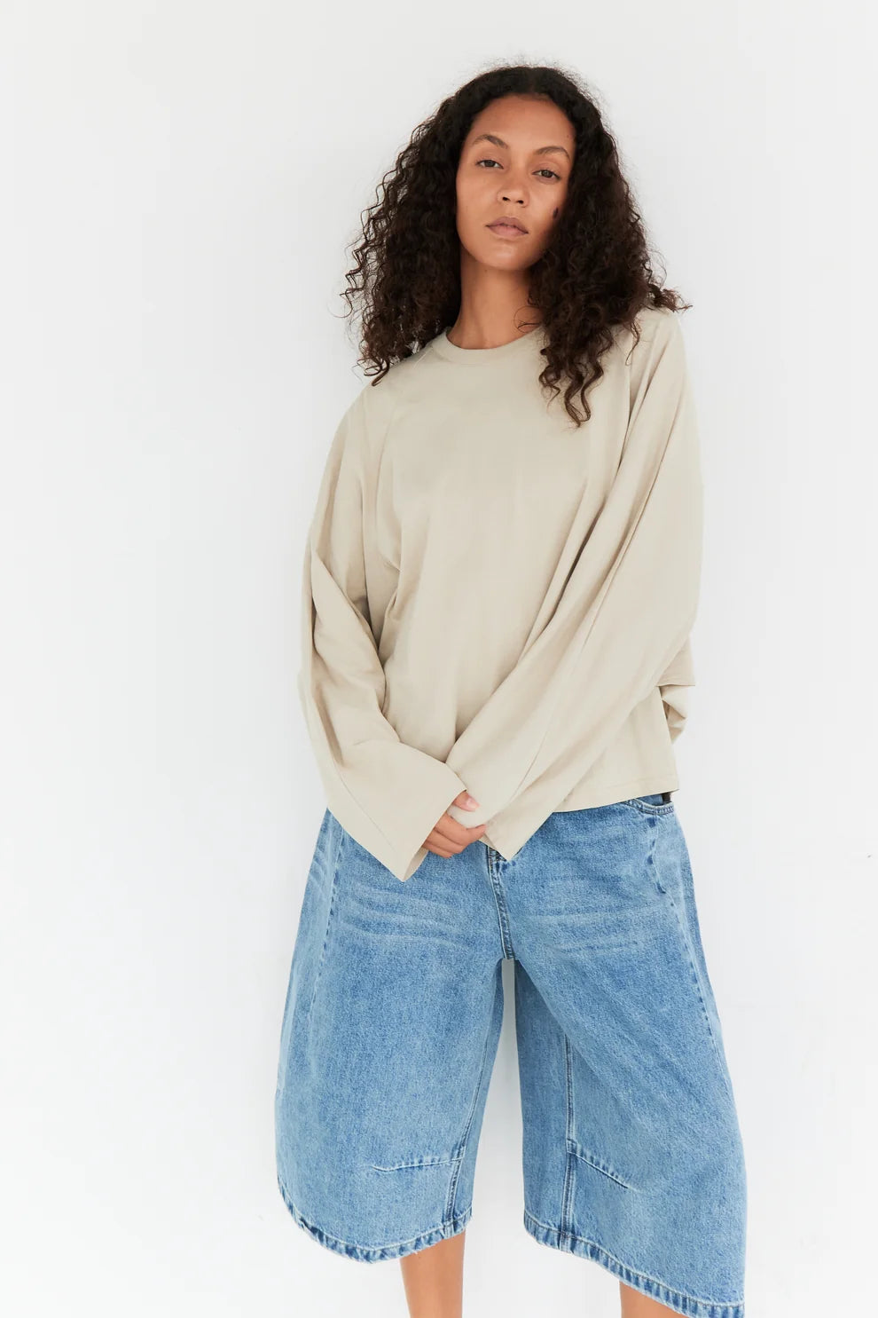 Cora t-shirt marine beige