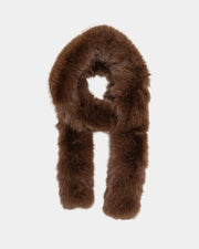 Anais long scarf brown