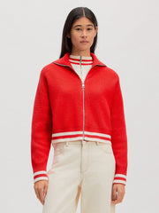 Lucila cardigan red wash