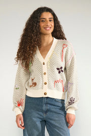 Nuravissi cardigan light grey