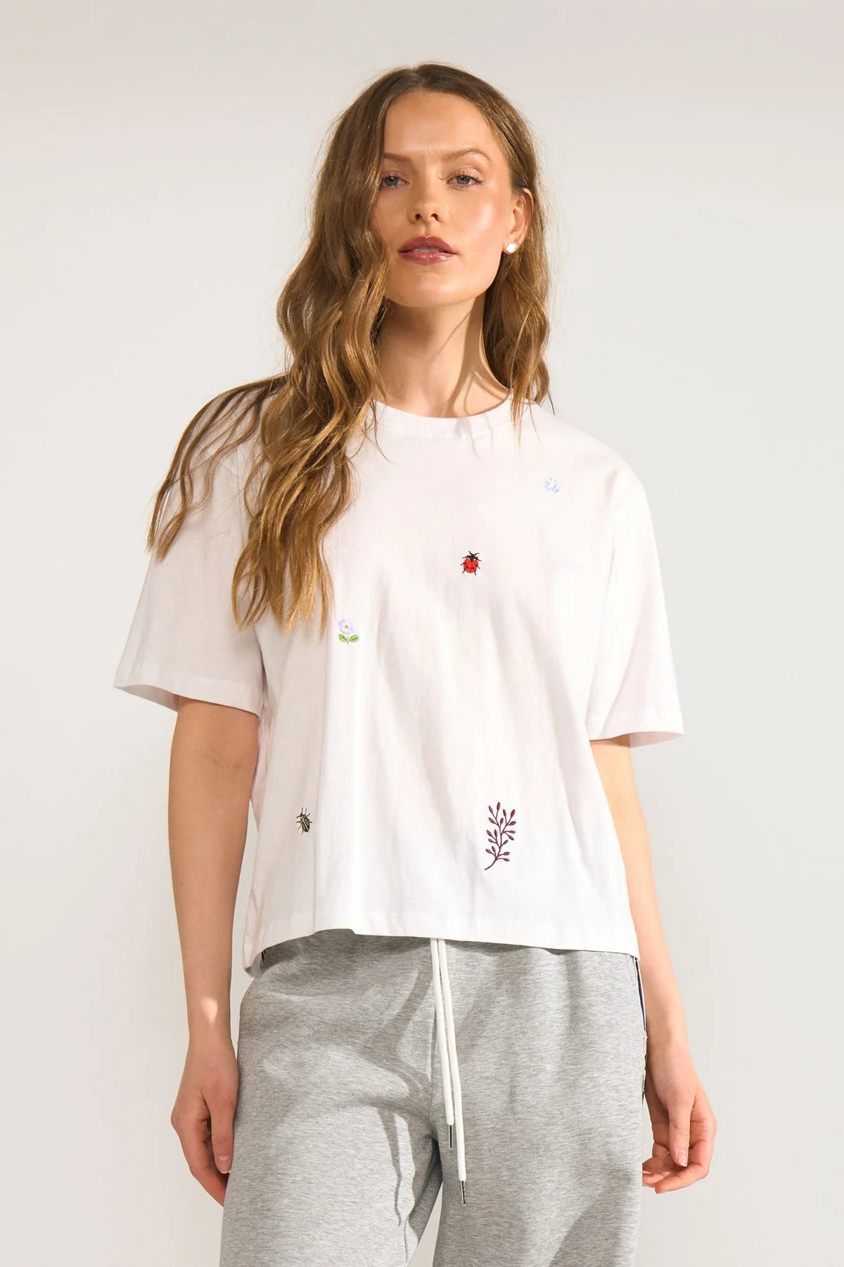 Nutenia boxy t-shirt bright white