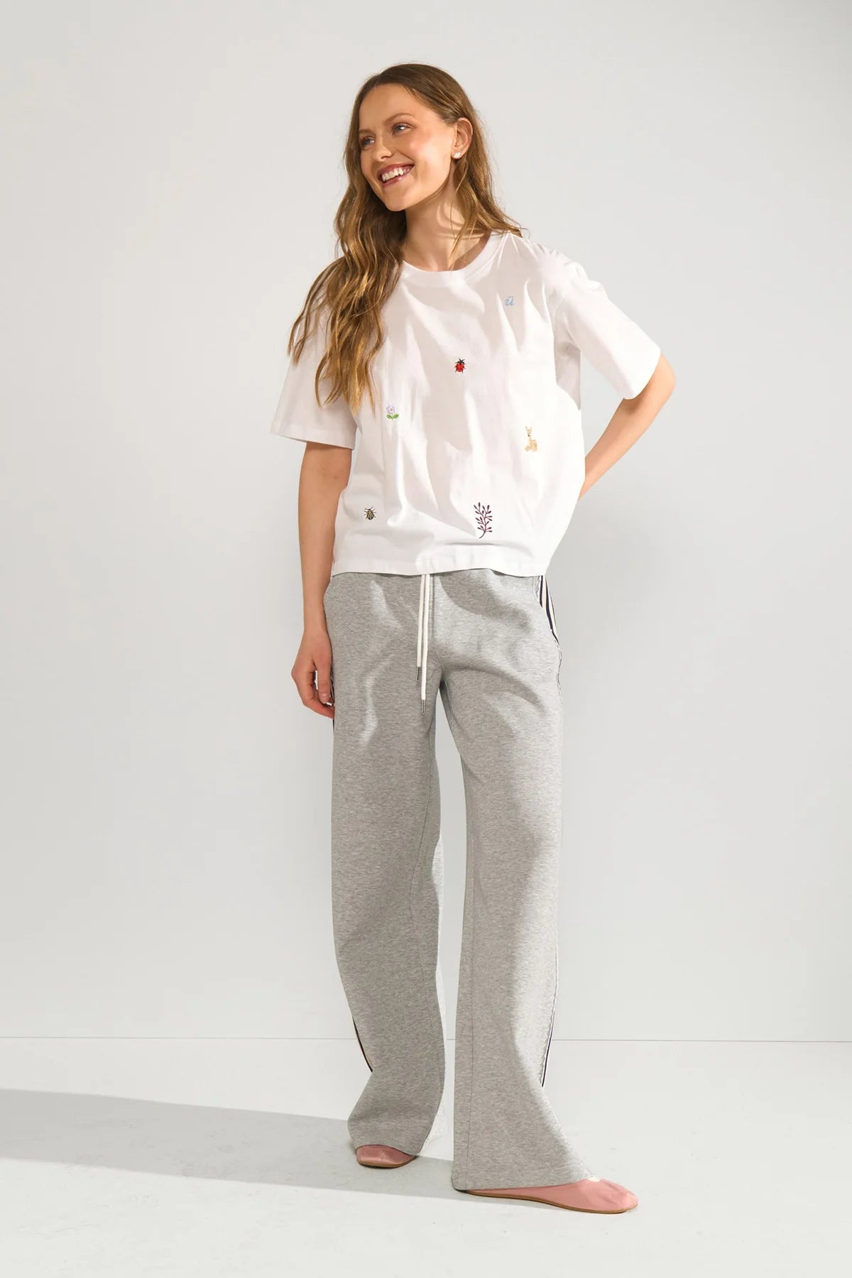 Nutenia boxy t-shirt bright white