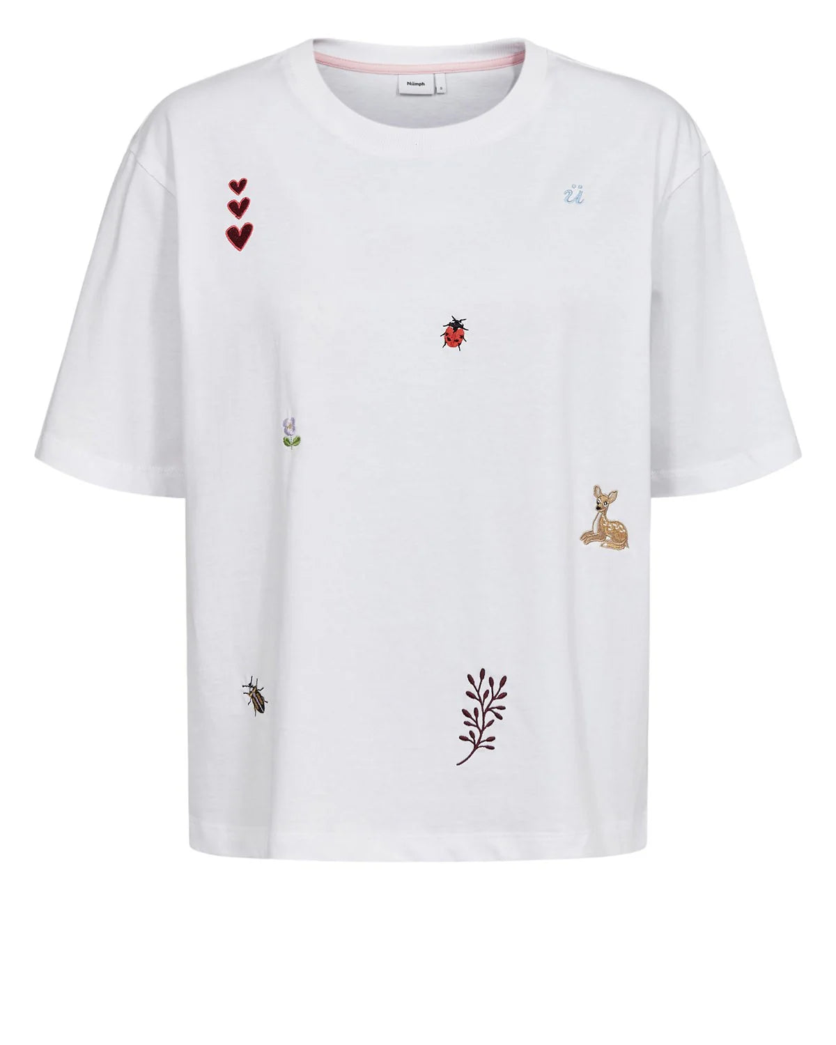 Nutenia boxy t-shirt bright white