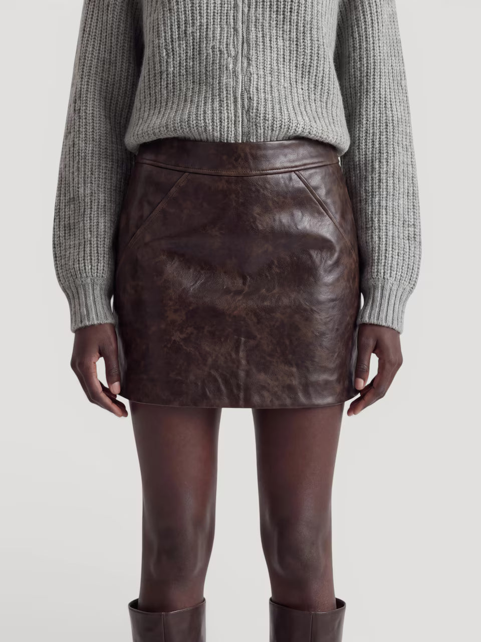 Ally skirt brown washed