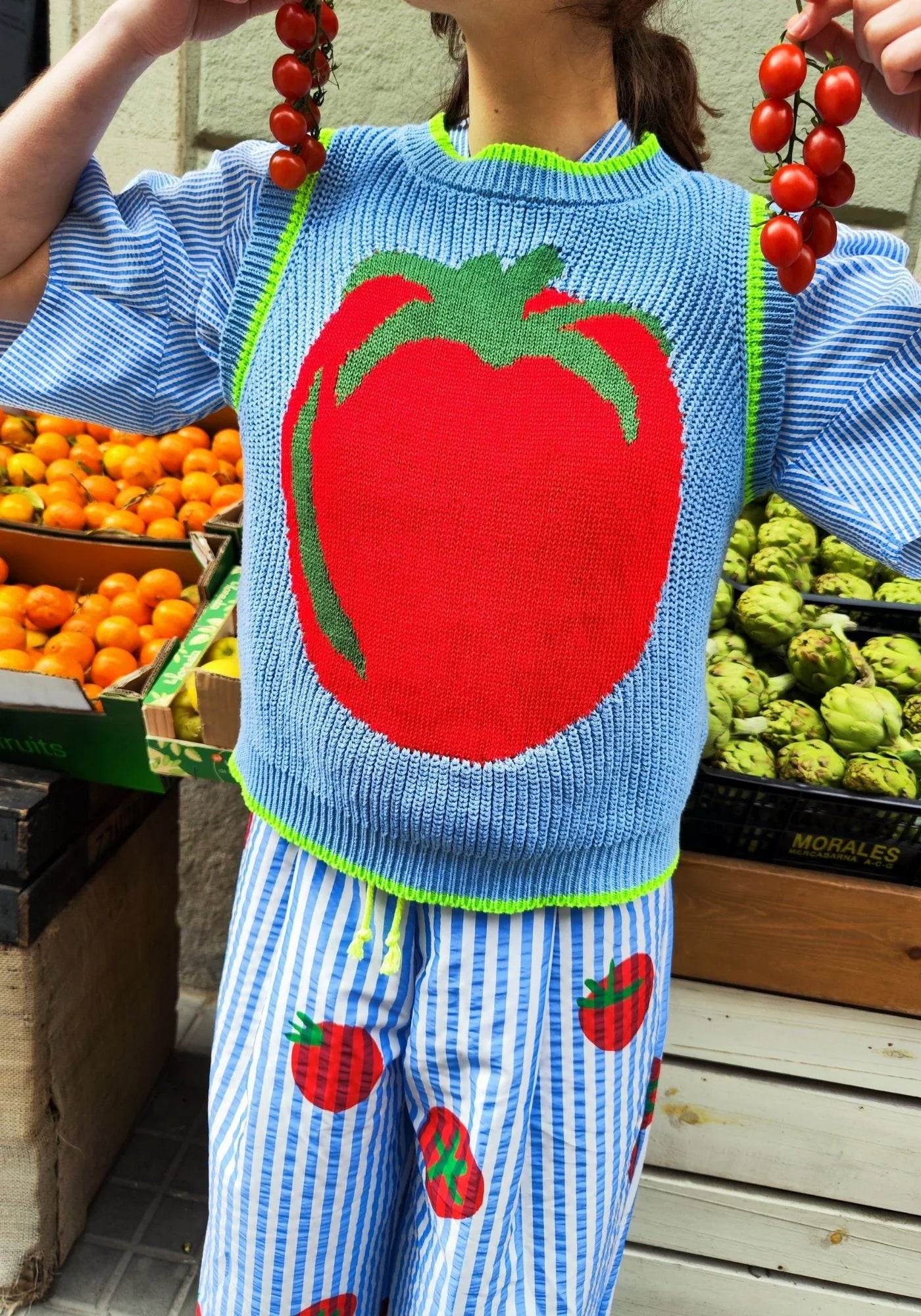 Blue pomodoro veste
