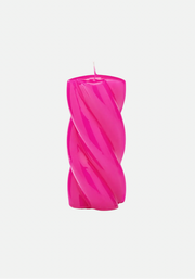 Long Twisted Candle Fuchsia