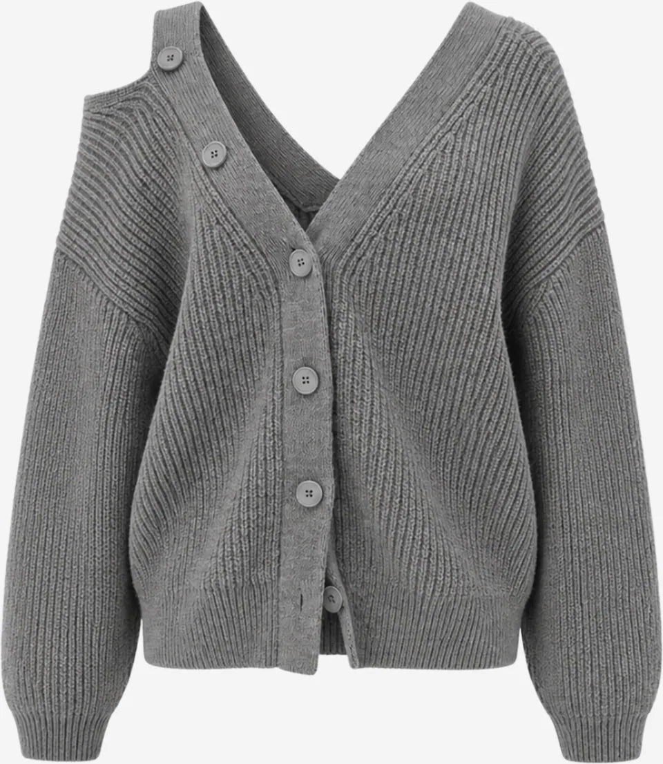 Violet cardigan grey