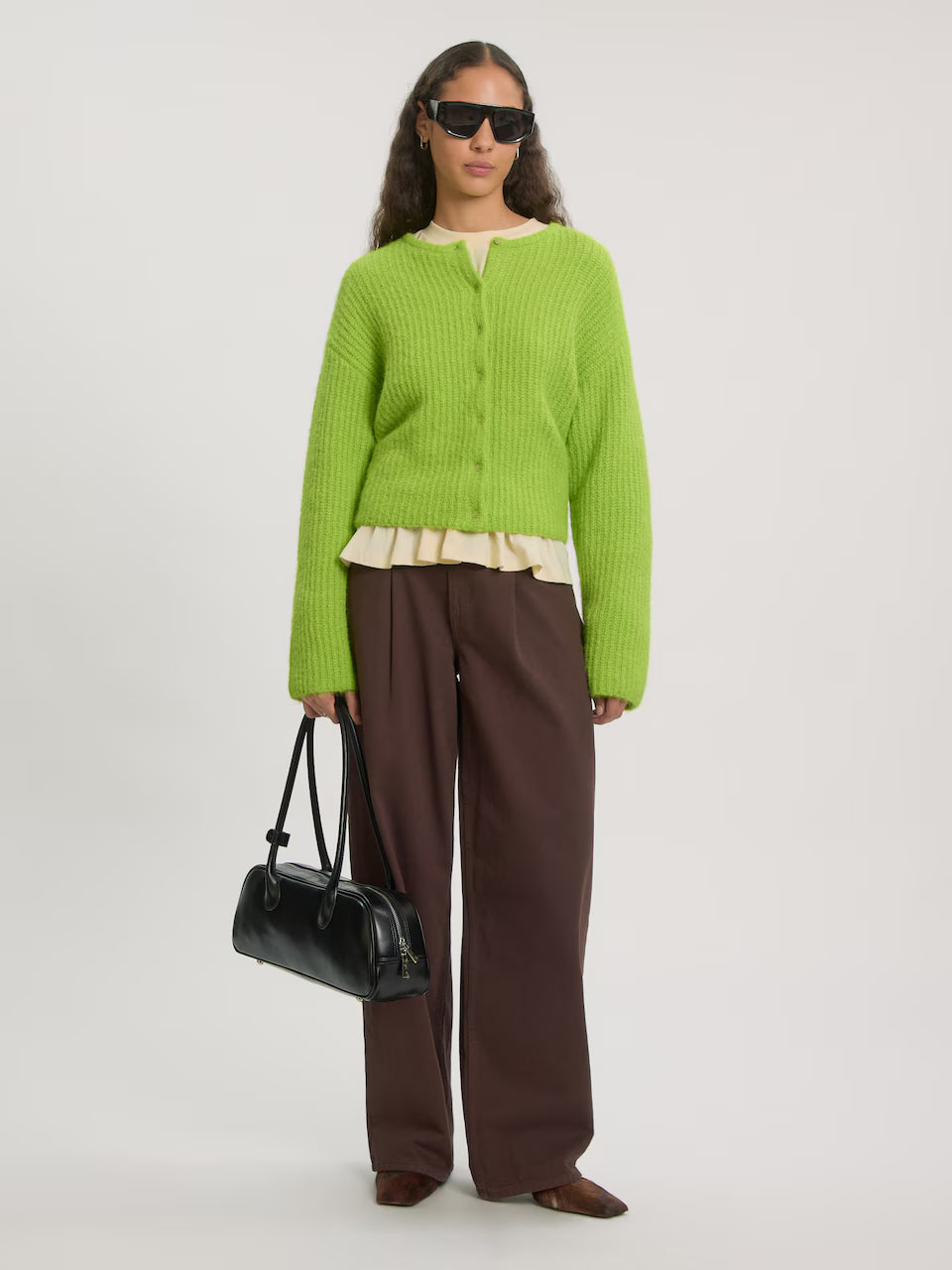 Iliana cardigan macaw green