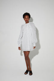 Dress ilona polka dot white