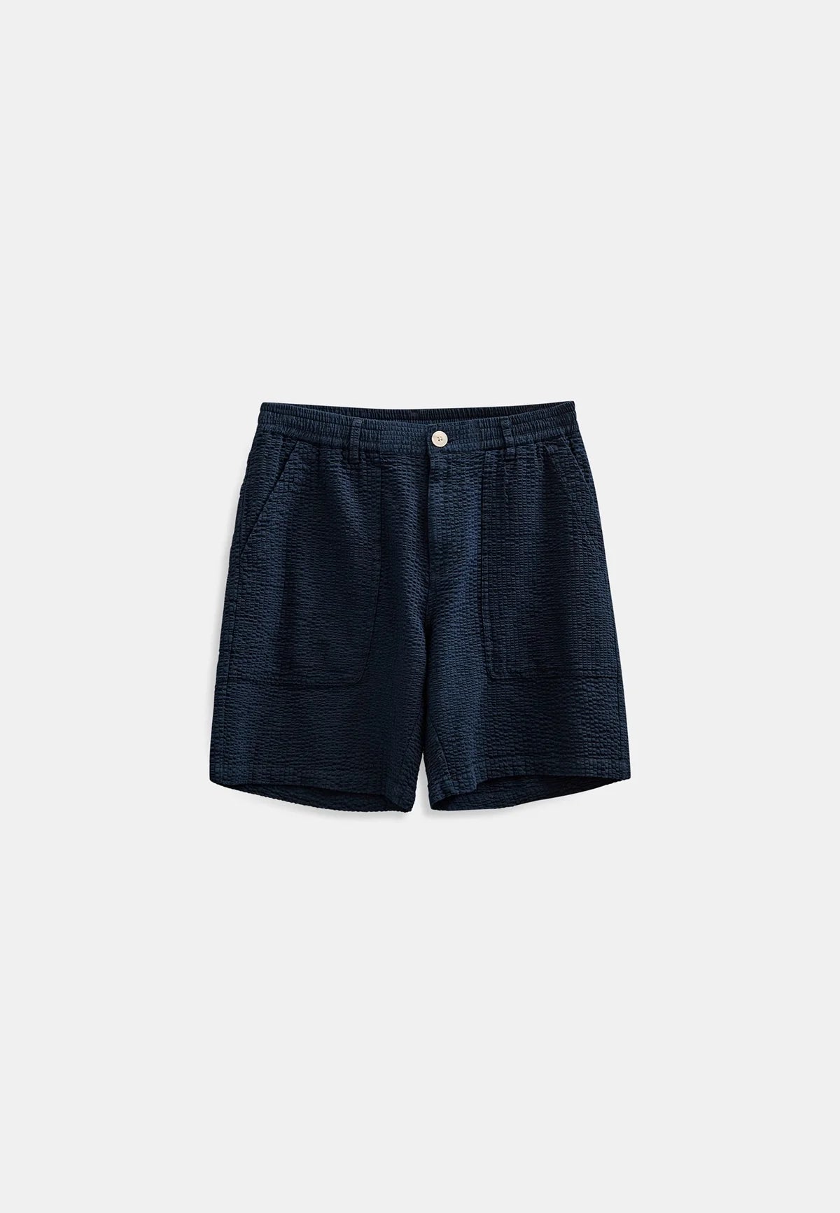 Akjan Seersucker Shorts Sky Captain