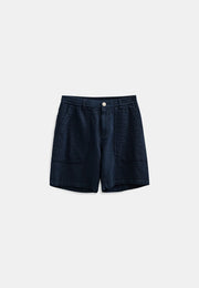Akjan Seersucker Shorts Sky Captain