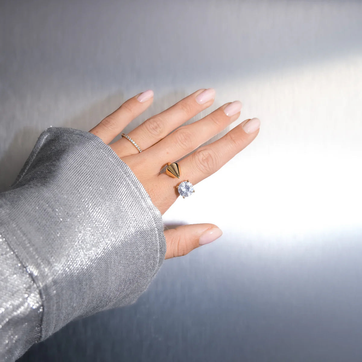 Spike Diamond Ring Gold