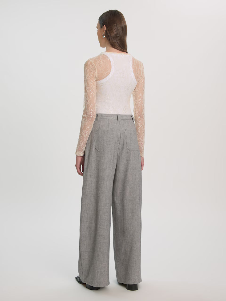 Marou trousers grey melange