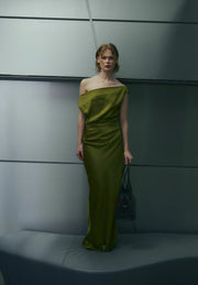 N-mignonette dress guacamole