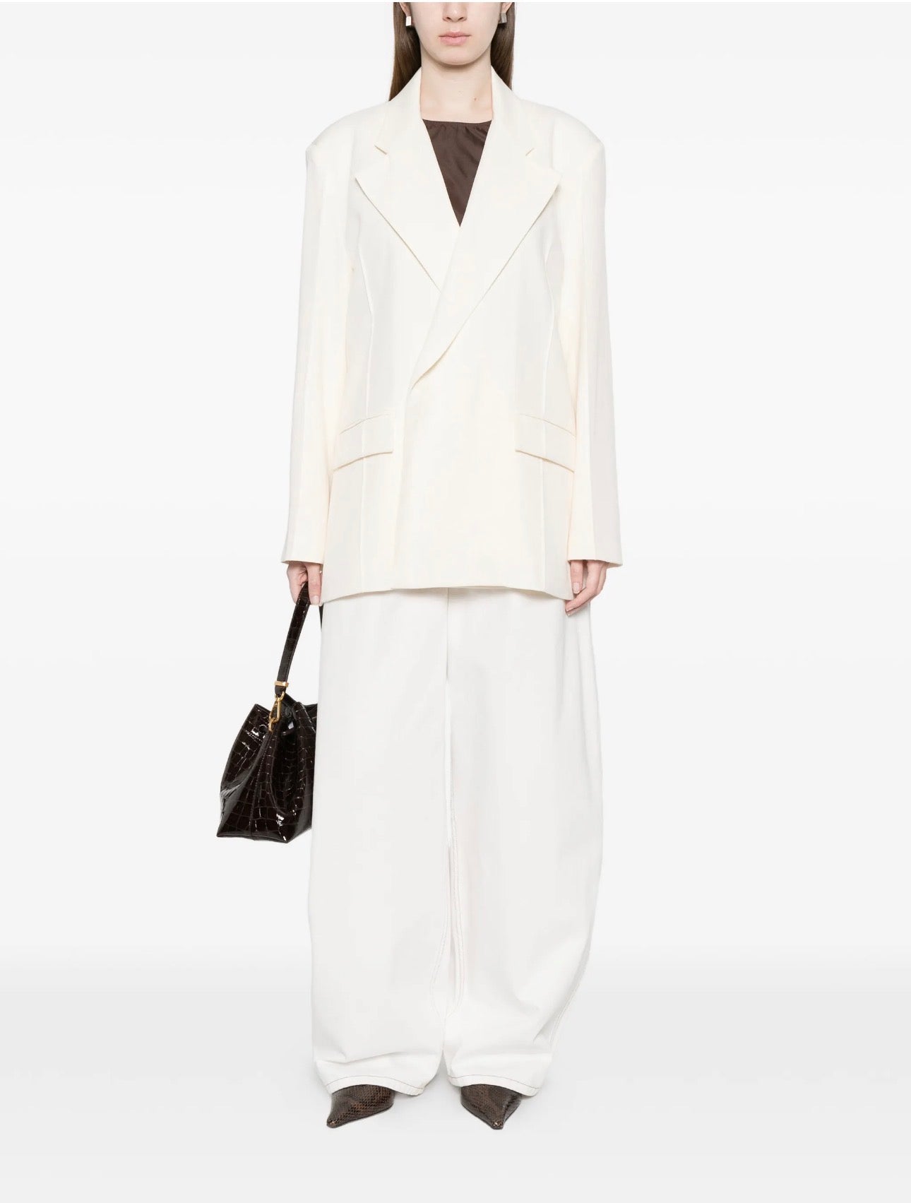 Blanco blazer pure white