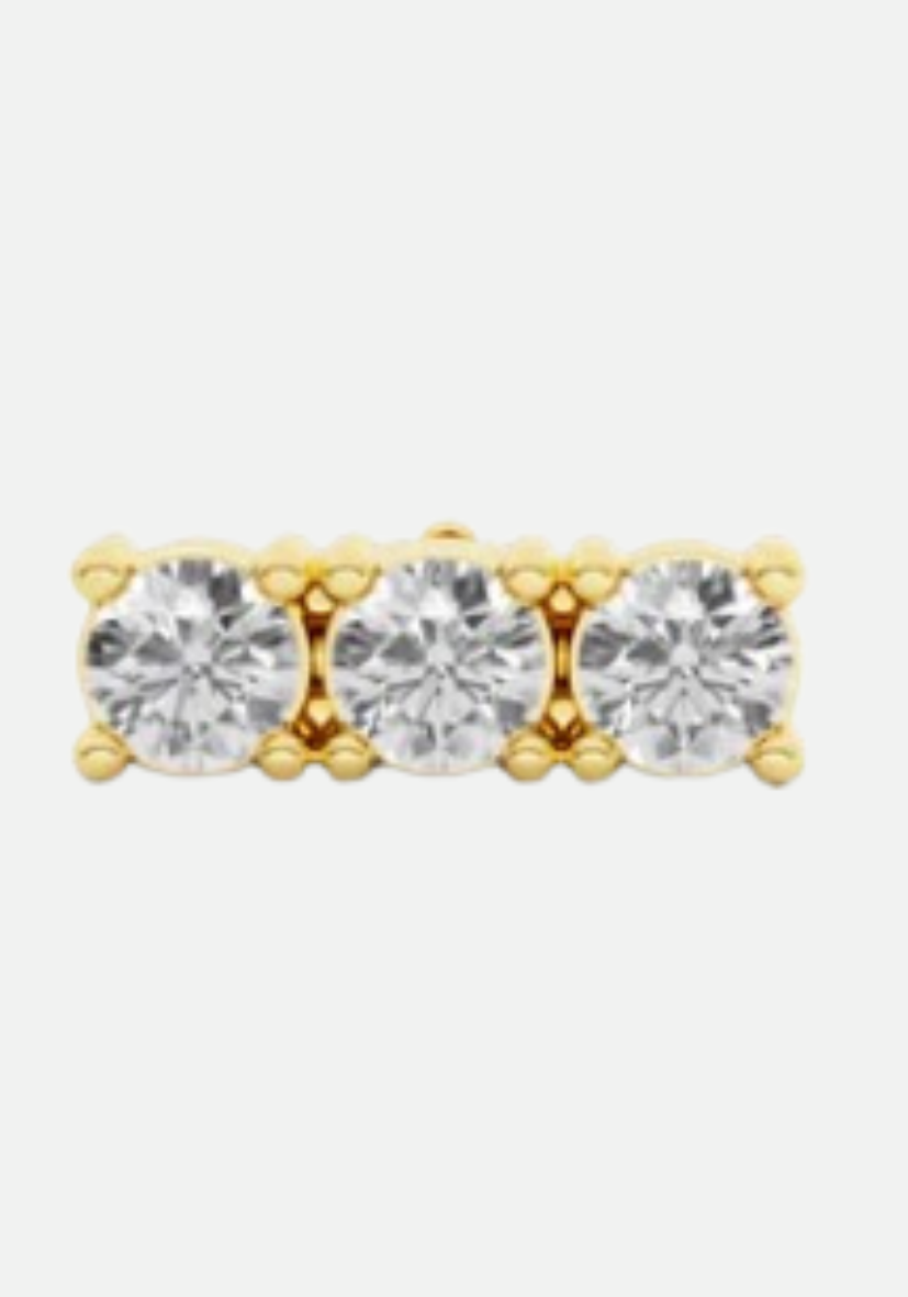 Tiny Trio Iris Earstud Gold