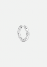 Chunky Kos Molten Earring Silver