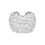 Ara Diamond Earcuff Silver