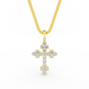Ava cross necklave gold