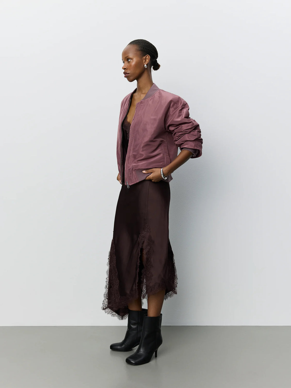 Billasw Bomber Jacket Plum