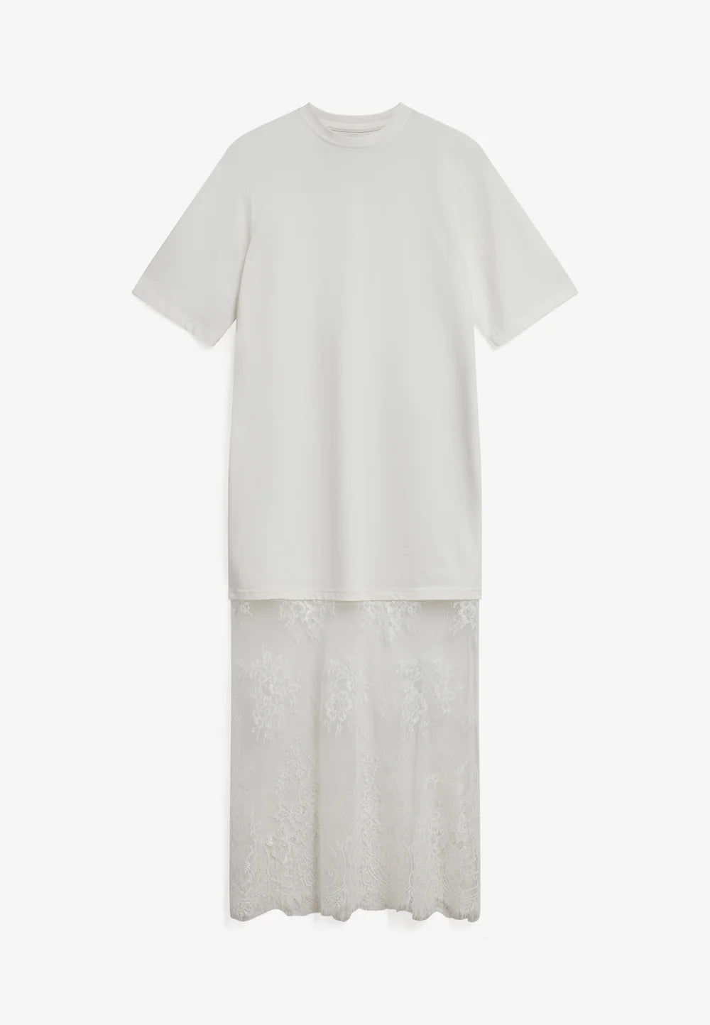 Cambria Tee Dress White