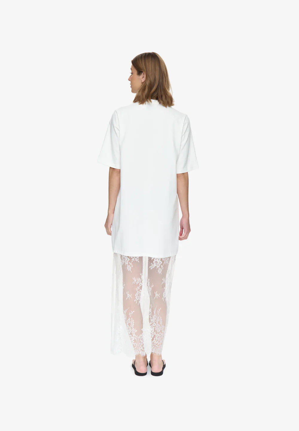 Cambria Tee Dress White