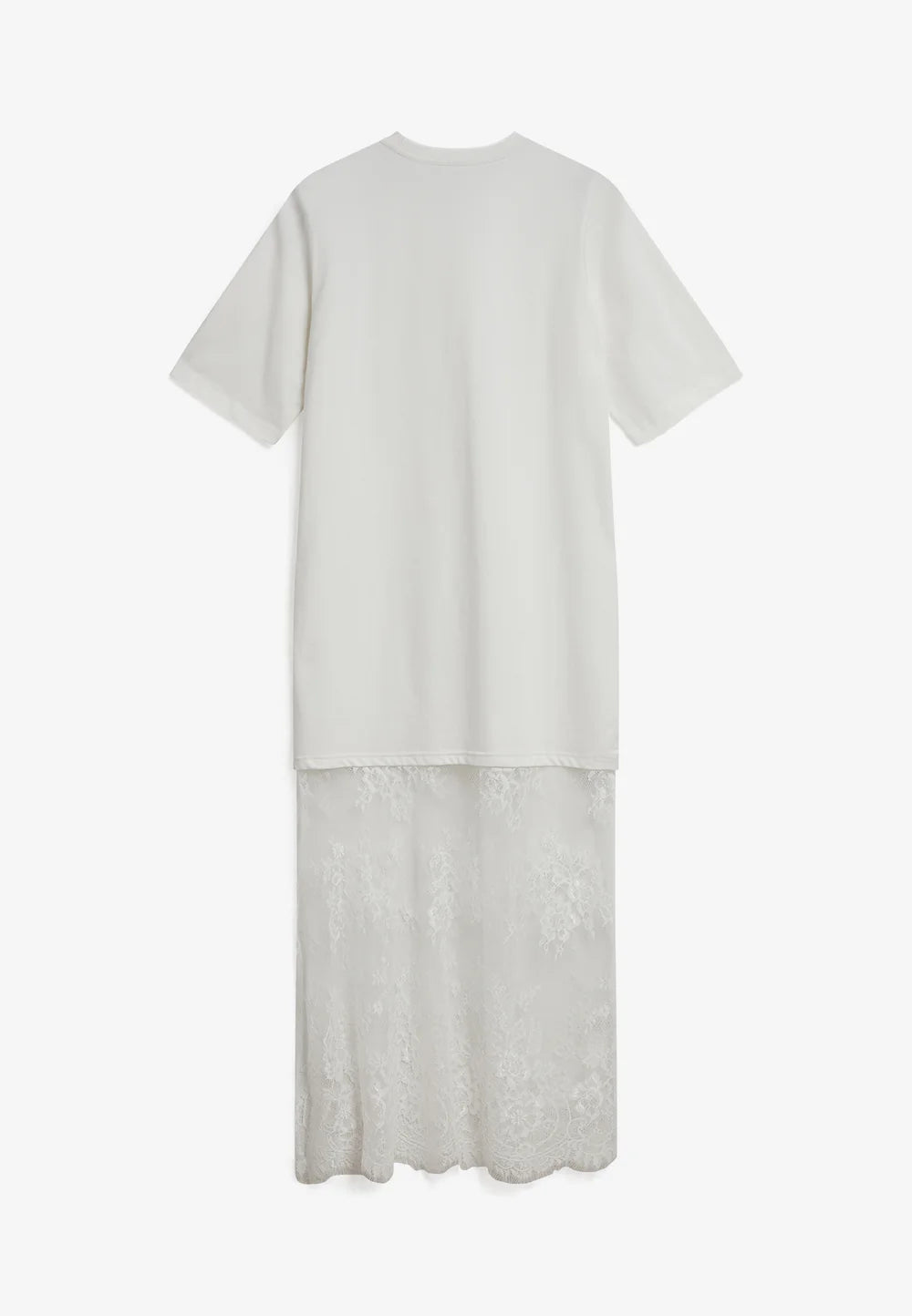 Cambria Tee Dress White