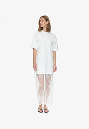 Cambria Tee Dress White