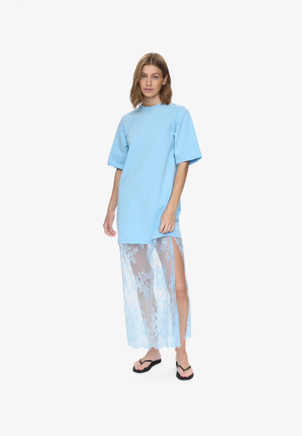 Cambria Tee Dress Airy Blue