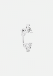 Triangle Jacket Earstud Silver