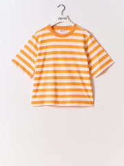 Nola t-shirt orange stripes