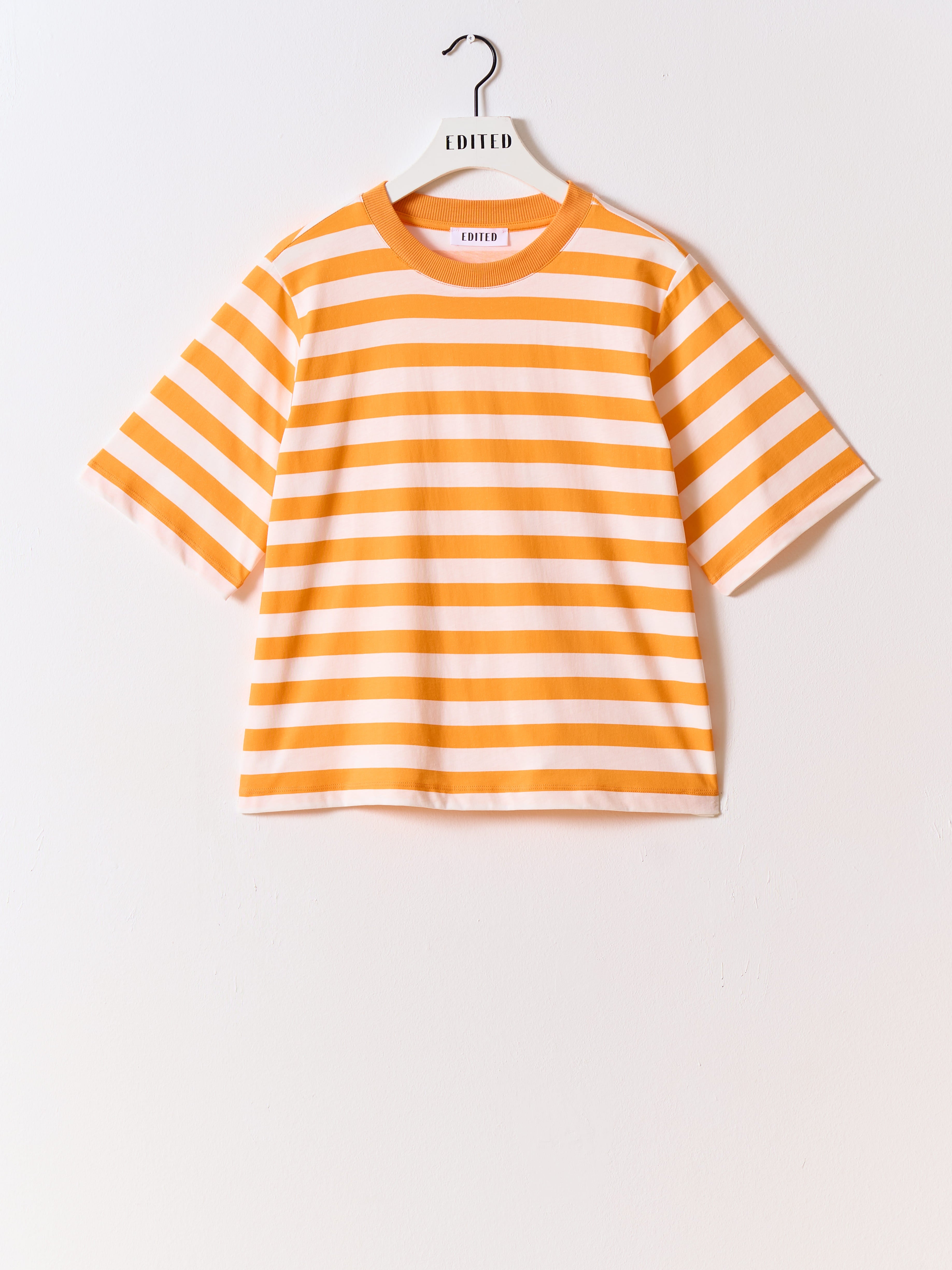 Nola t-shirt orange stripes