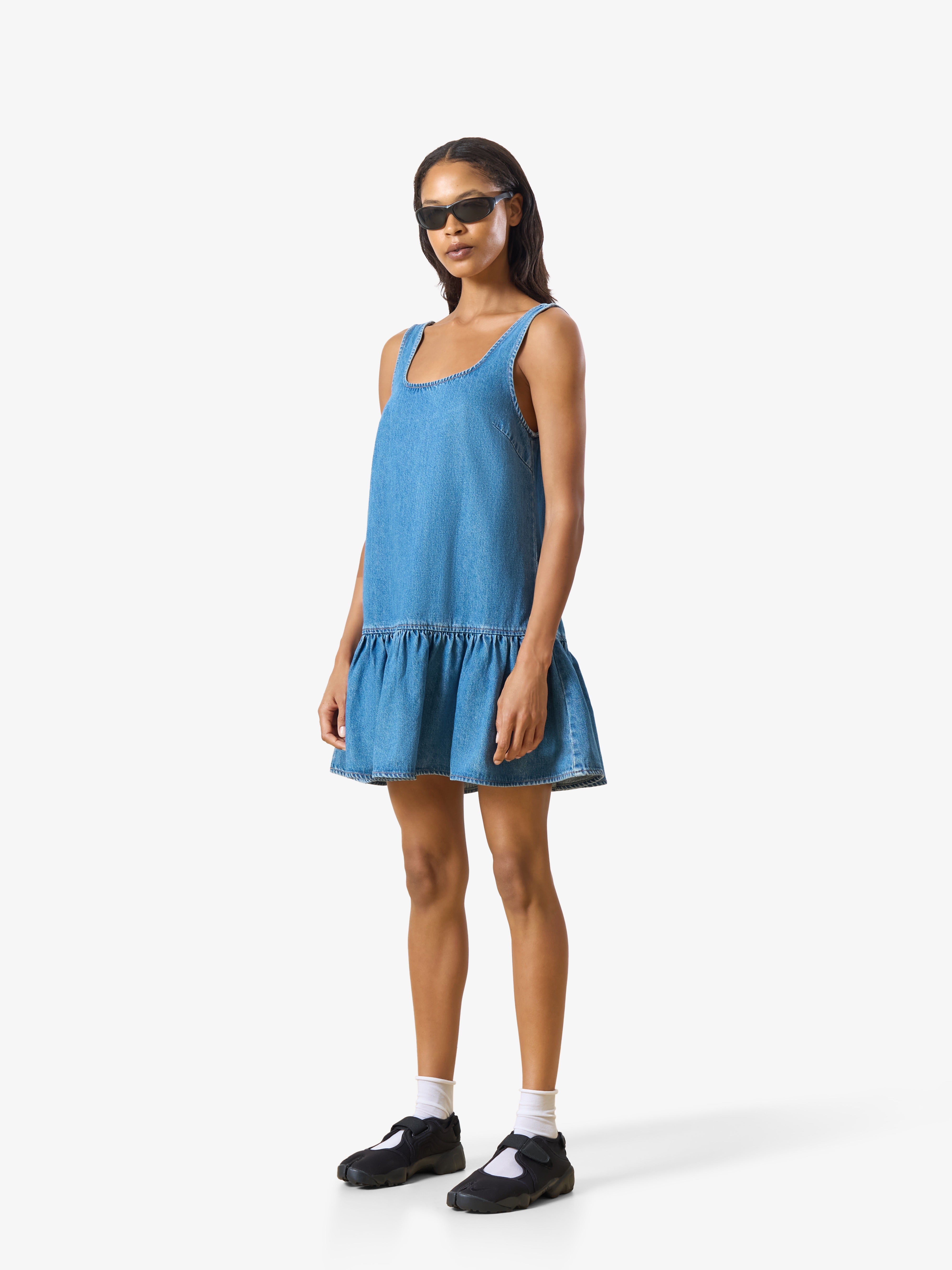 Inka Denim Dress mid blue