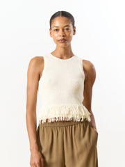 Filala knit top white