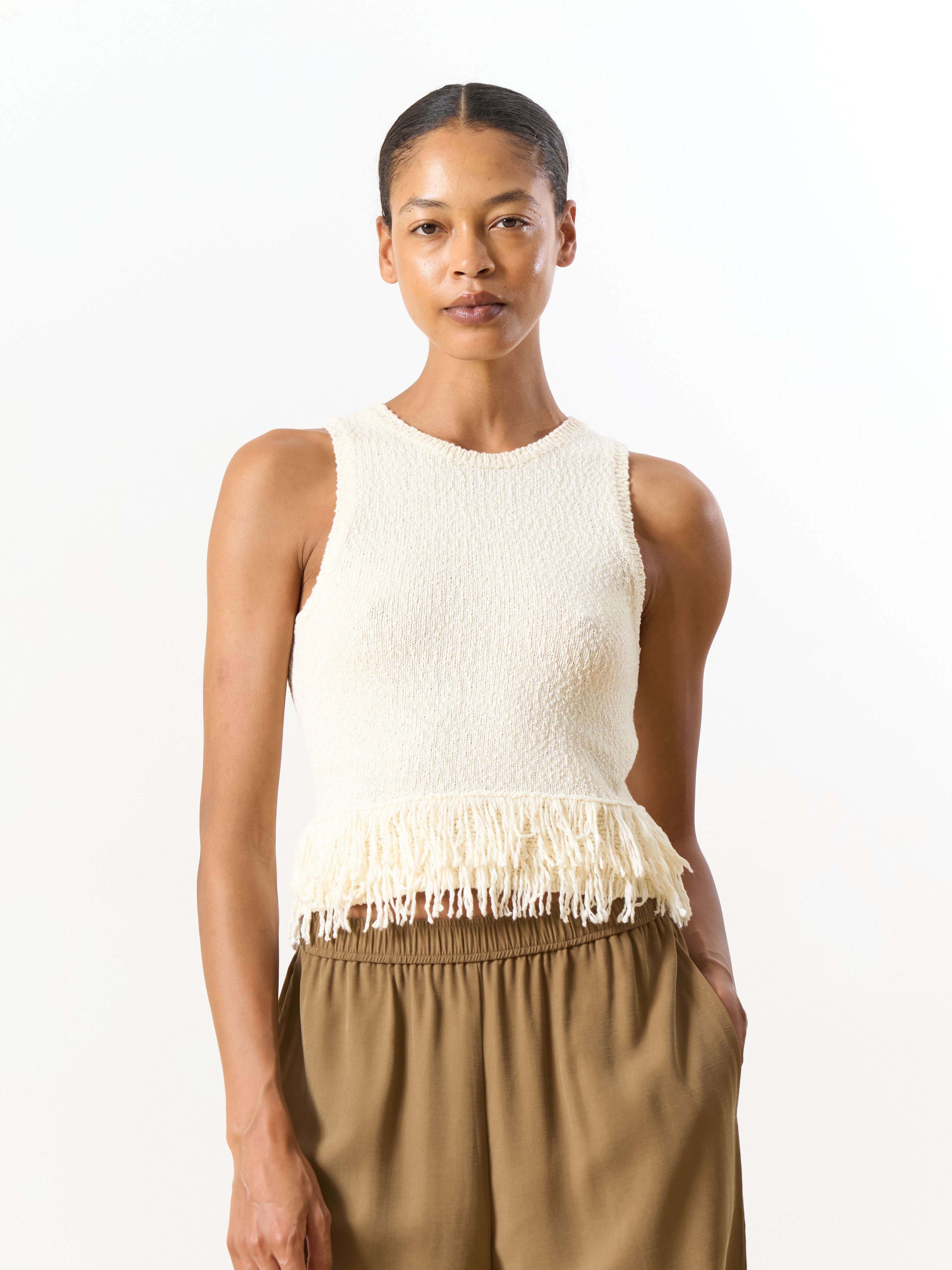 Filala knit top white