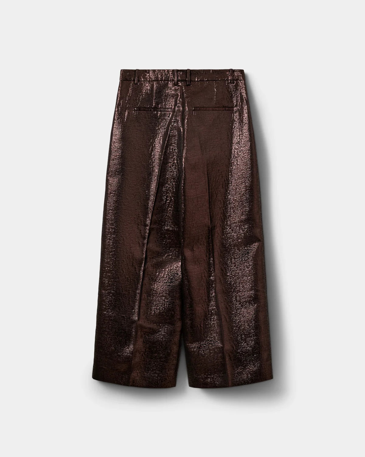 Hannesw wide leg trouser plum