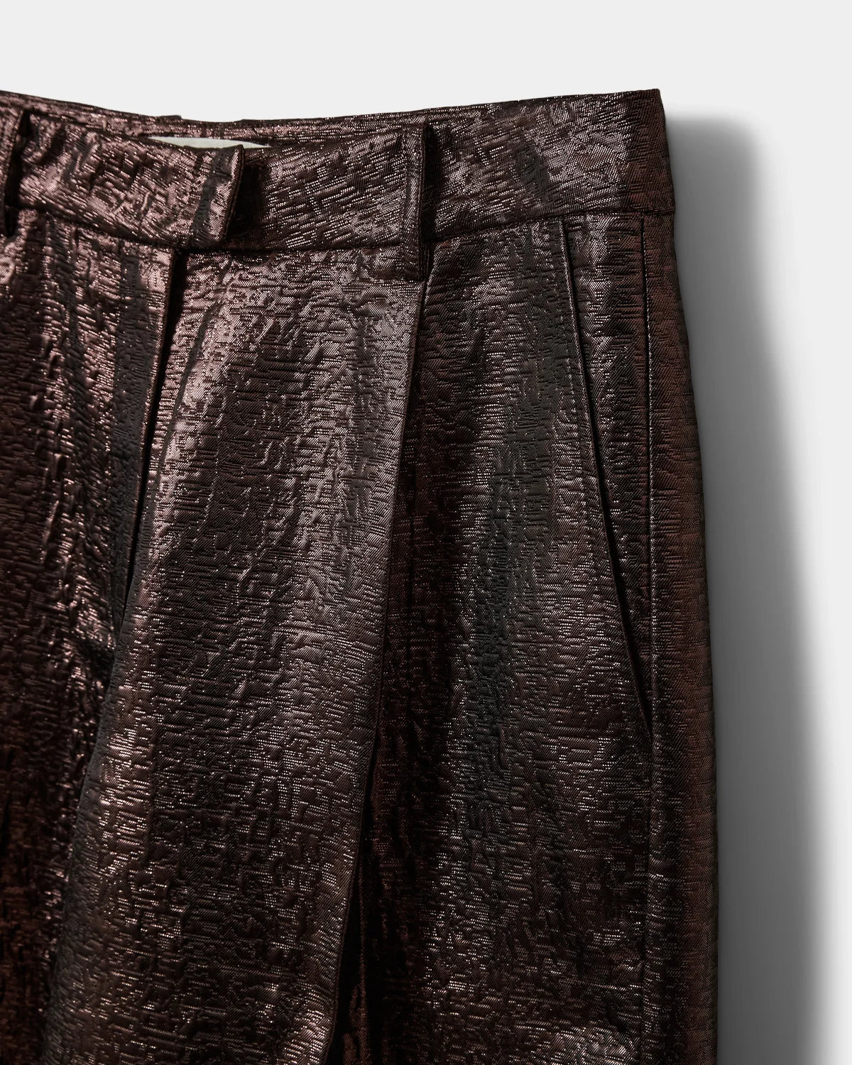 Hannesw wide leg trouser plum