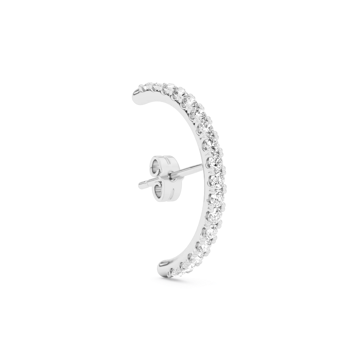 Diamond Hug Earstud Silver