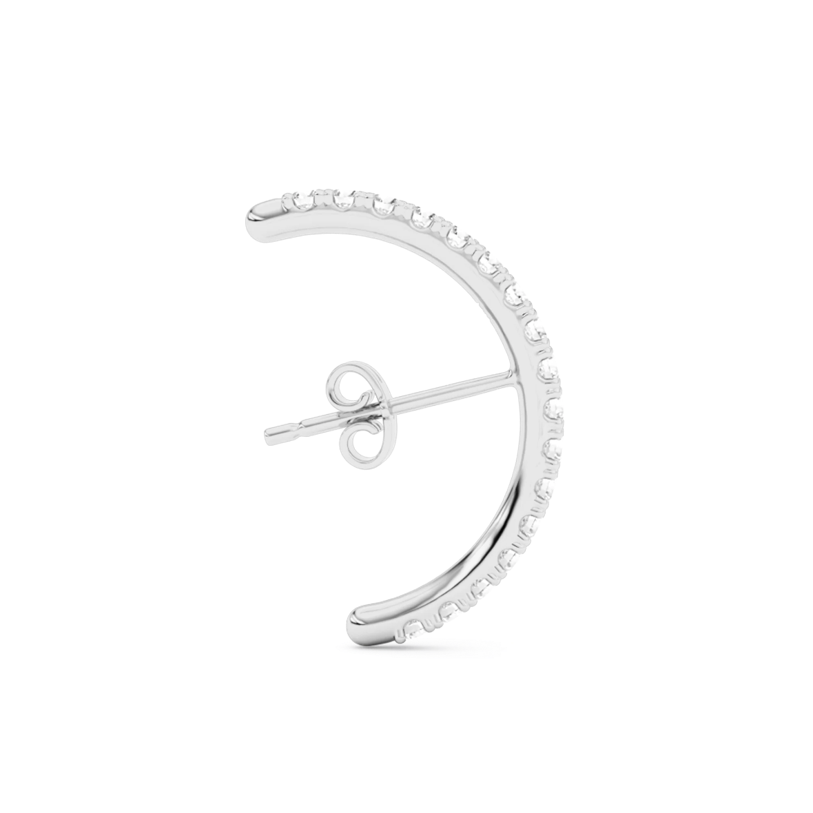 Diamond Hug Earstud Silver