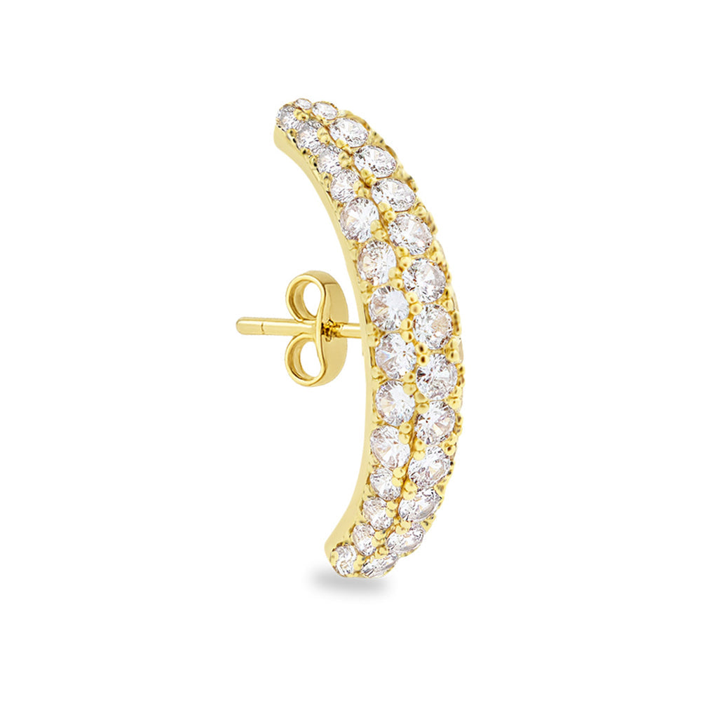 Vif Diamond Earstud Gold
