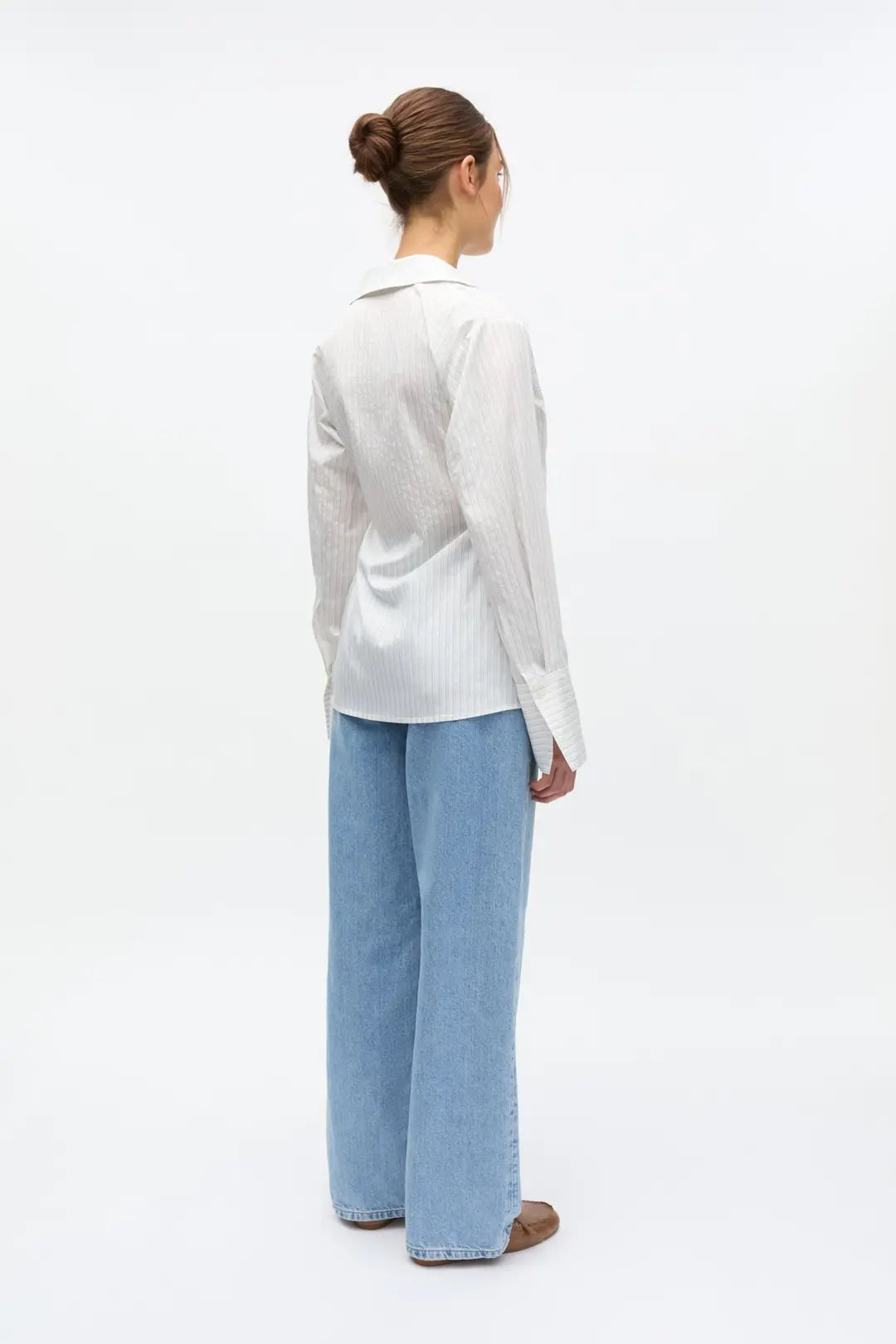 Enakron LS V-N Shirt White